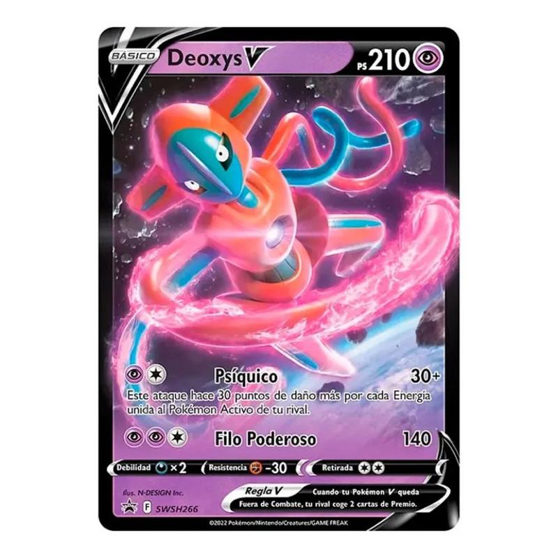 Box Pokemon Deoxys Vmax V-astro 52 Cartas - Copag 32162 - Deck de
